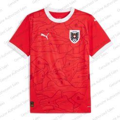 Cheap Austria Home Fan Version Soccer jersey 24/25（UEFA Euro 2024）
