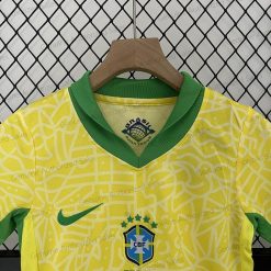 Cheap Brazil Home Kids Football Kit 24/25
