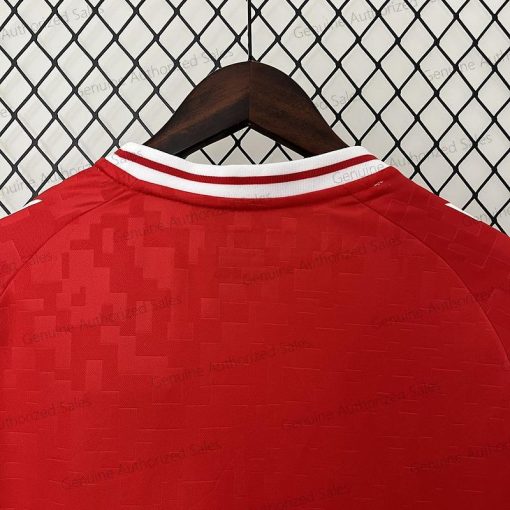 Cheap Denmark Home Soccer jersey 24/25（UEFA Euro 2024）
