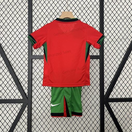 Cheap Portugal Home Kids Football Kit 24/25（UEFA Euro 2024）