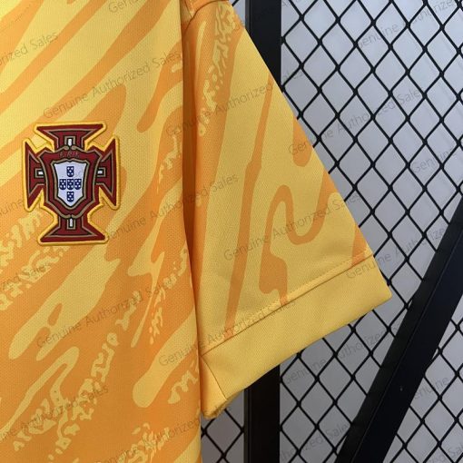 Cheap Portugal Yellow Goalkeeper Soccer jersey 24/25（UEFA Euro 2024）
