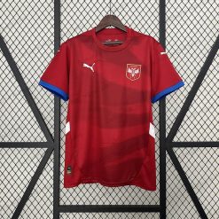 Cheap Serbia Home Soccer jersey 24/25（UEFA Euro 2024）