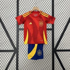 Cheap Spain Home Kids Football Kit 24/25（UEFA Euro 2024）