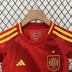 Cheap Spain Home Kids Football Kit 24/25（UEFA Euro 2024）